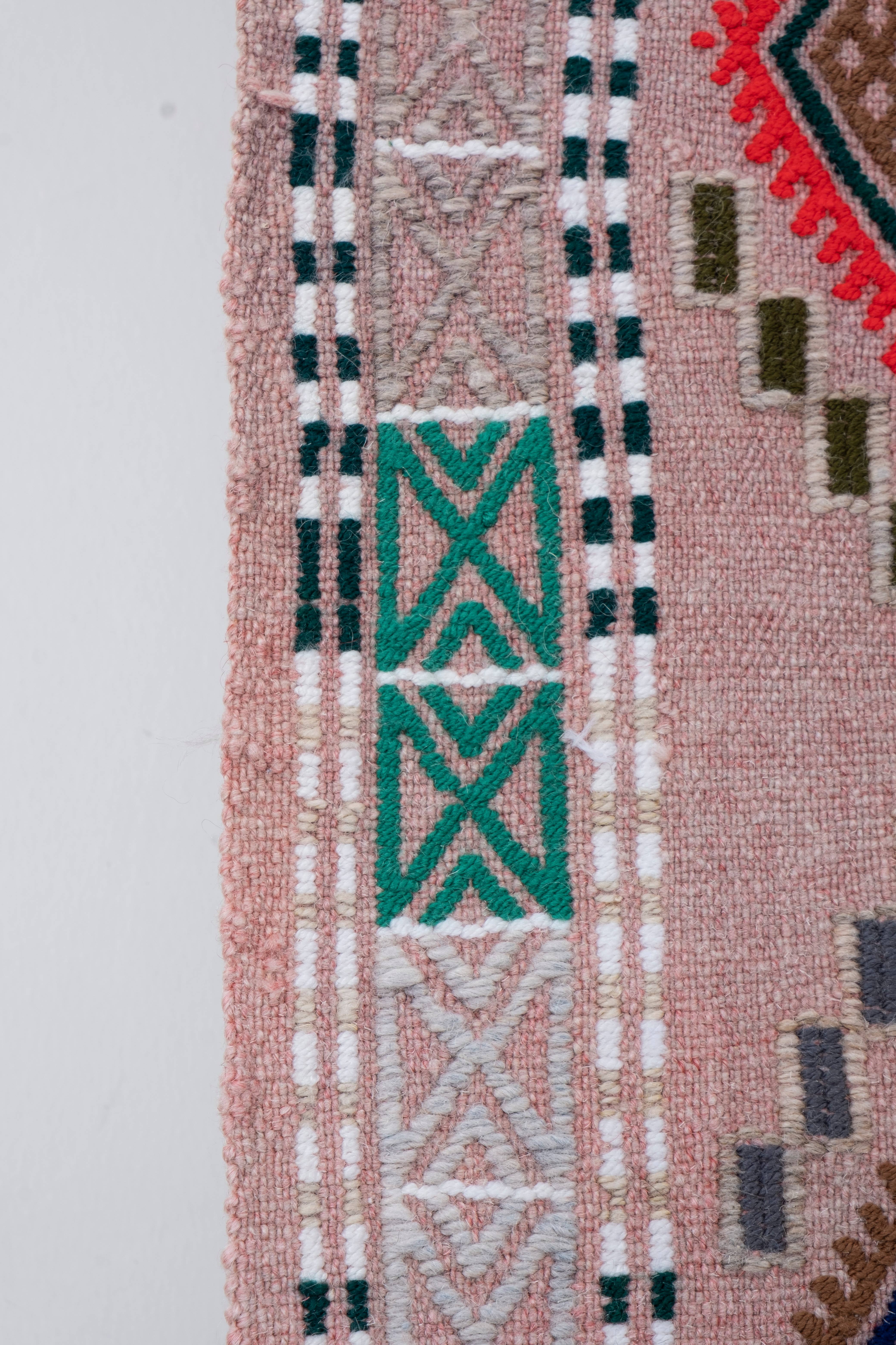 Vintage Turkish Kilim Rug 5'10'' x 9'7''