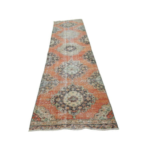 Vintage Turkish Runner Rug 2'11'' x 12'10''