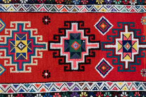 Vintage Herki Runner Rug 2'5'' x 12'1''