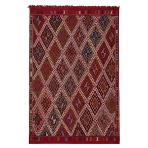 Vintage Turkish Kilim Rug 5'3'' x 8'1''