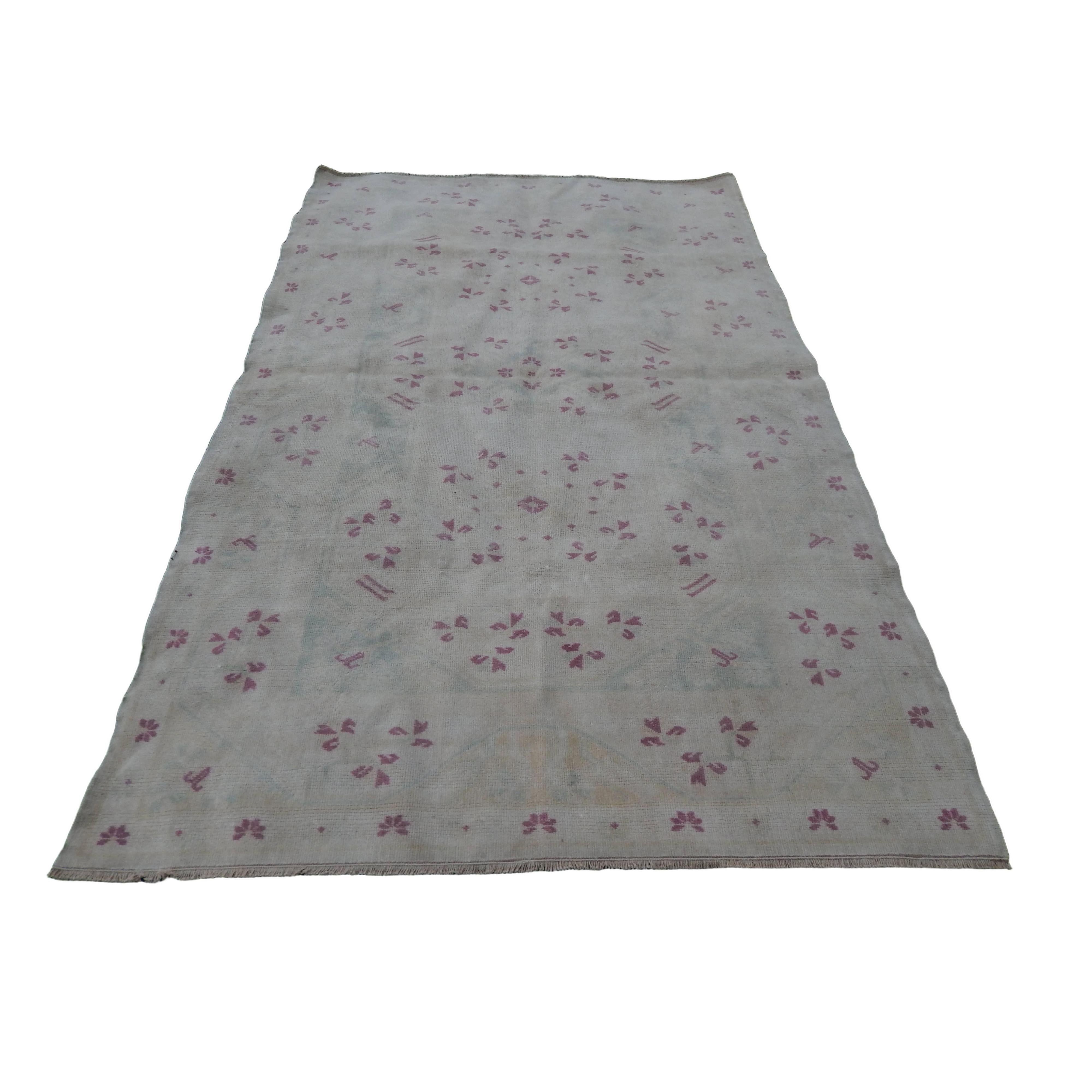 Vintage Oushak Rug 5'1'' x 7'10''