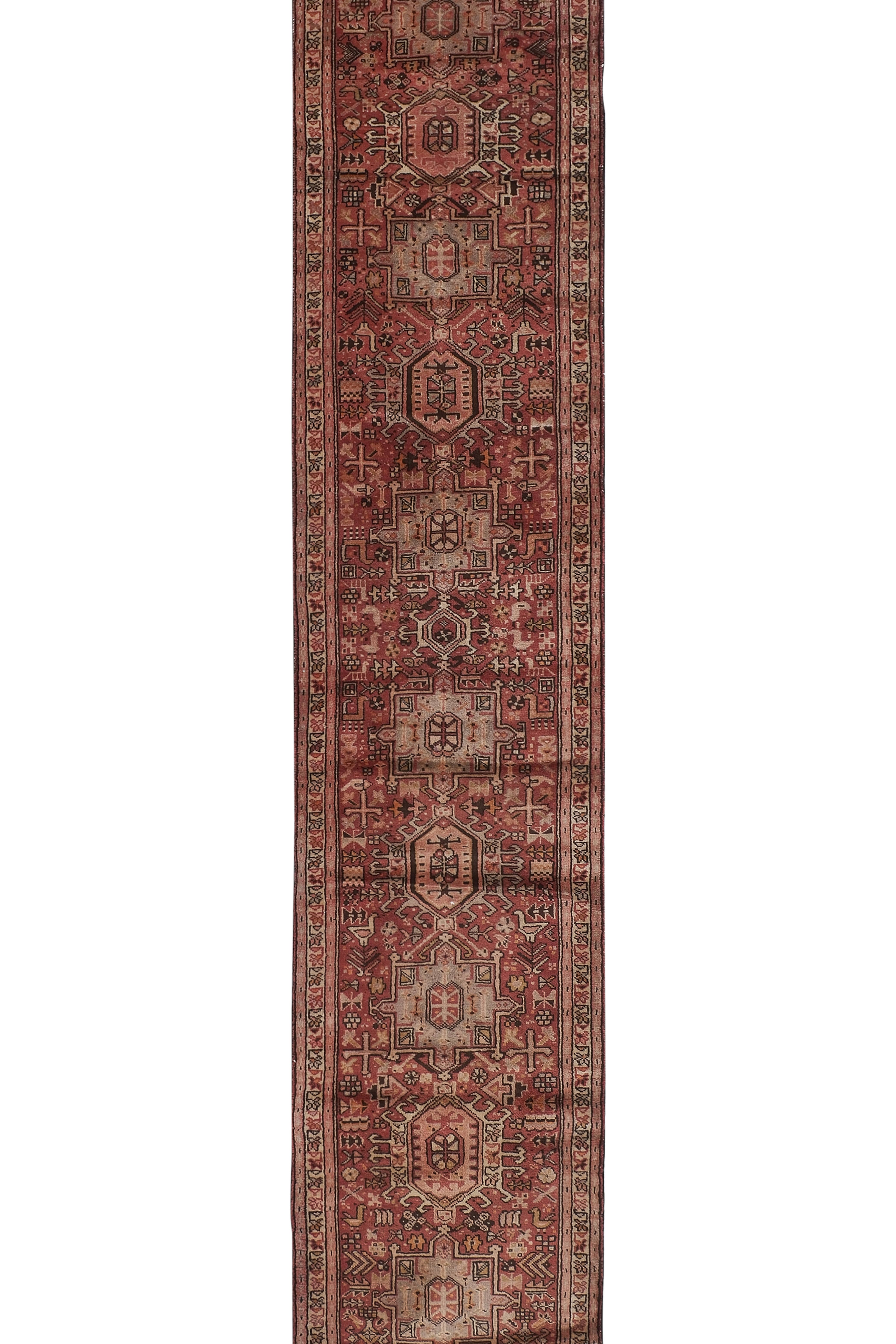 Vintage Caucasian Runner Rug 2'9'' x 12'7''
