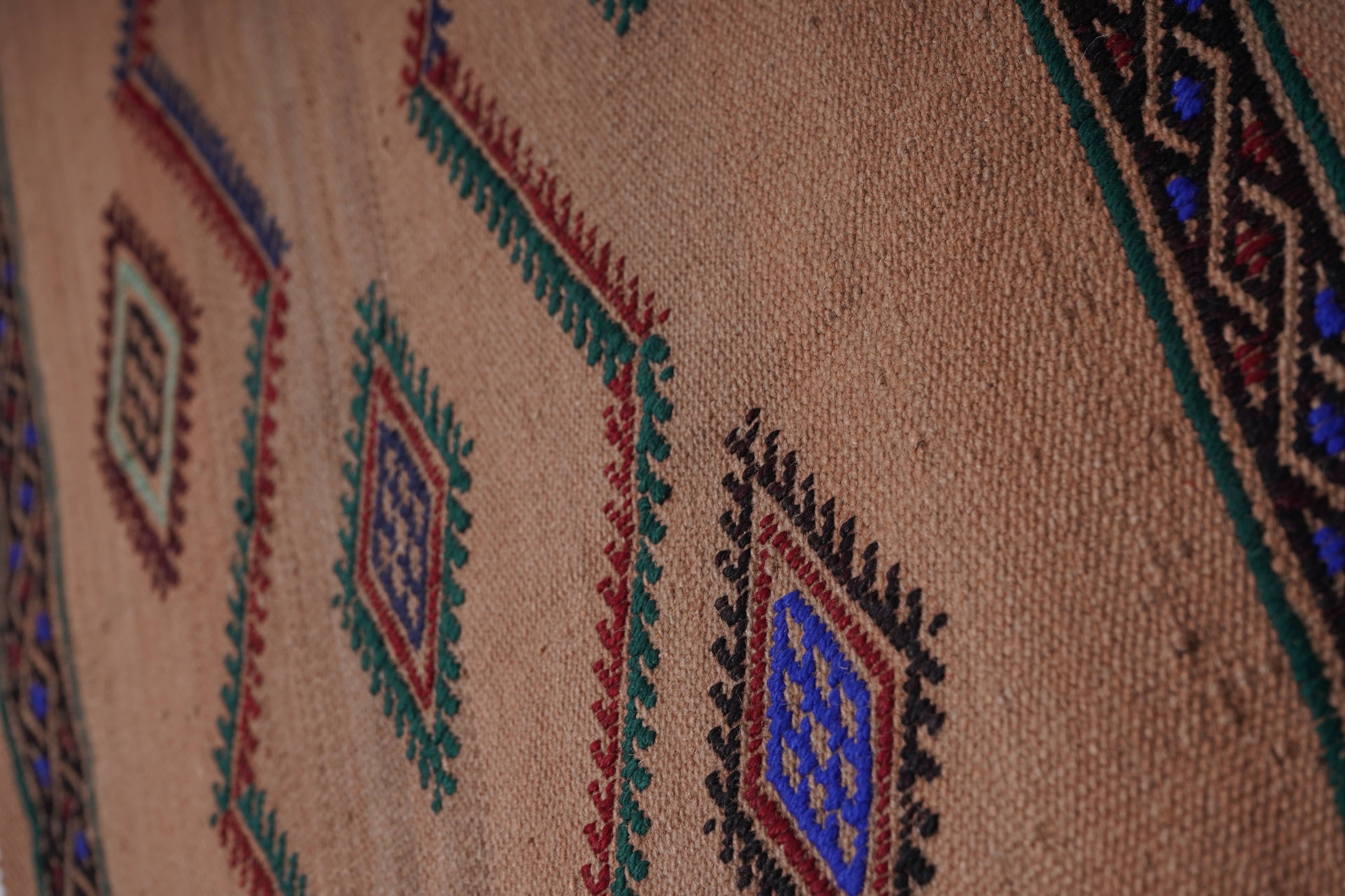 Vintage Turkish Jajim Runner 1'7'' x 12'6''