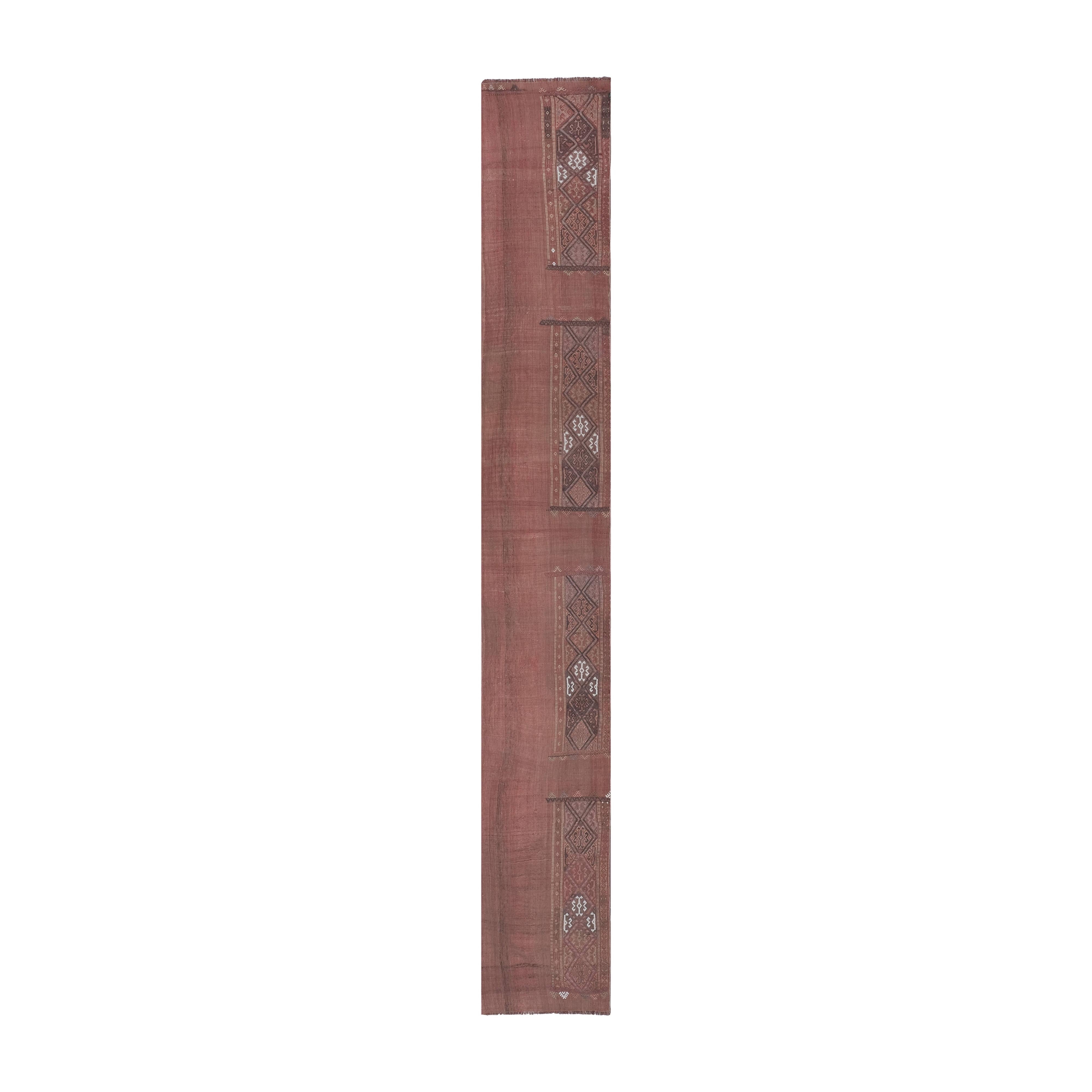 Vintage Kilim Runner 2' x 15'1''