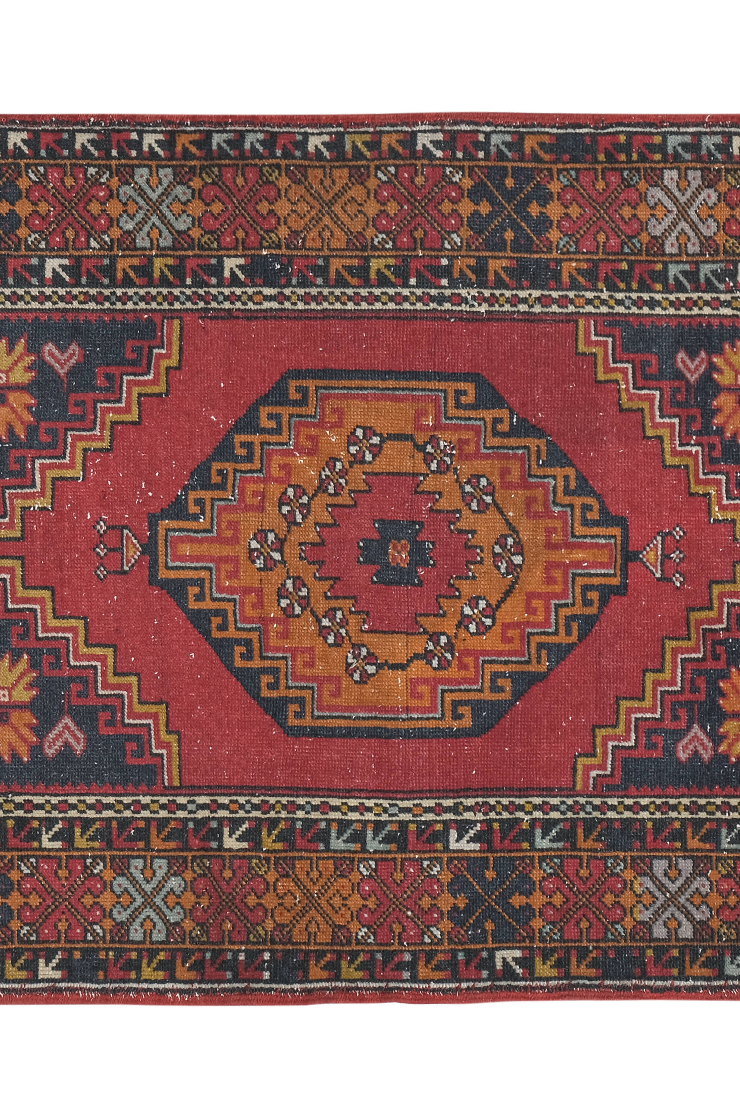Vintage Turkish Anatolian Rug 3'7'' x 5'5''