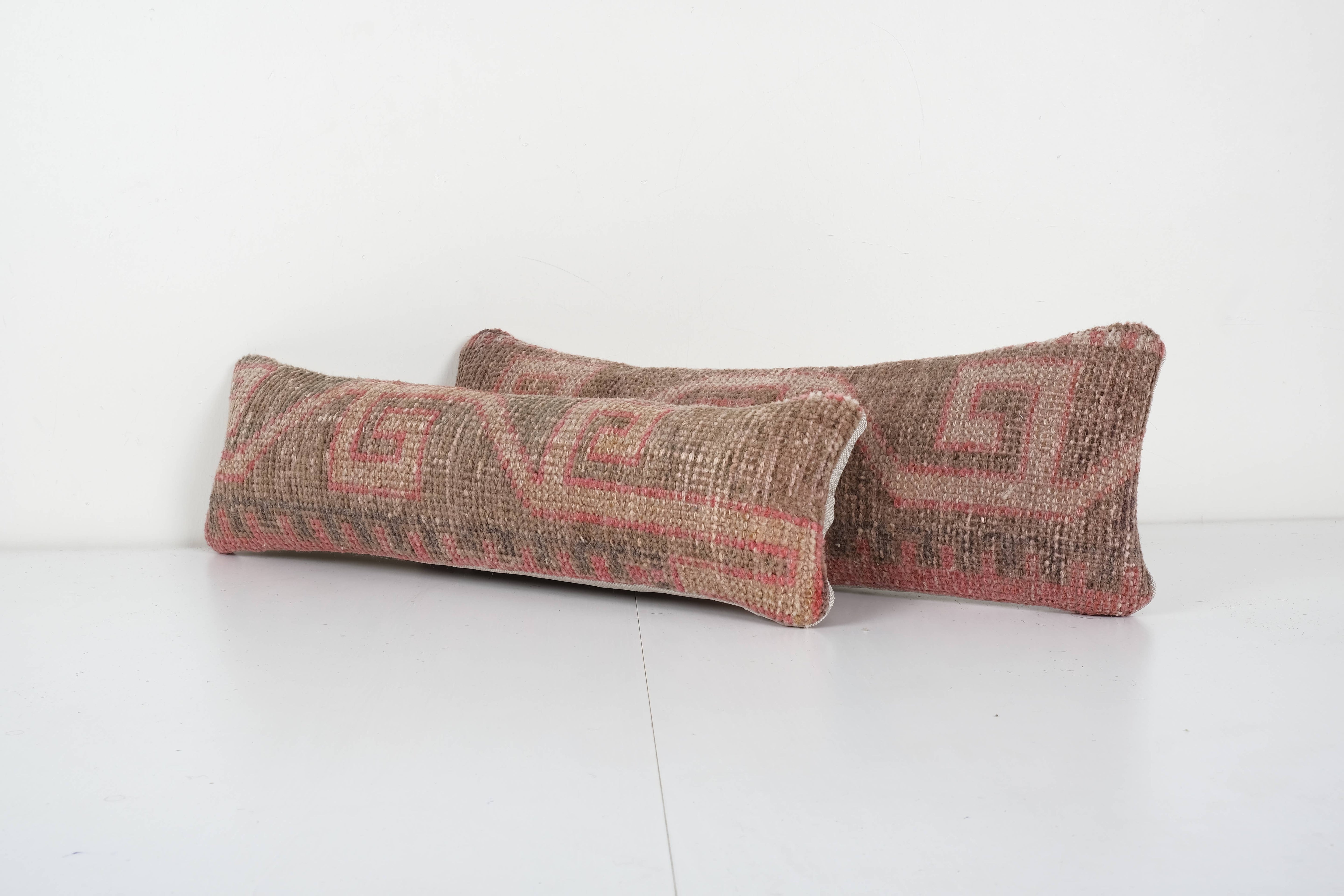 Rug Pillow Cover Set of 2 | 6'' x 24''