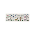 Tribal Suzani Textile Wall Art - Uzbekistan Tiger Embroidery, Tribal Decor 1'8'' x 4'9'' - front view
