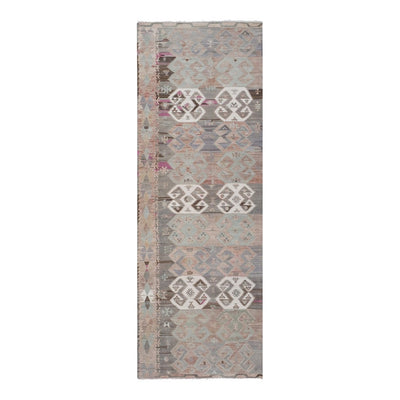 Turkish Pastel Foyer Kilim Runner 4'8'' X 13'9''