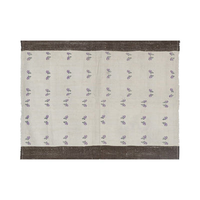 Turkish Natural Kilim With Fruits Pattern 3'11'' X 5'4''