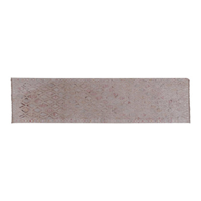 Vintage Faded Turkish Jajim Kilim Runner 2'8'' X 10'5''