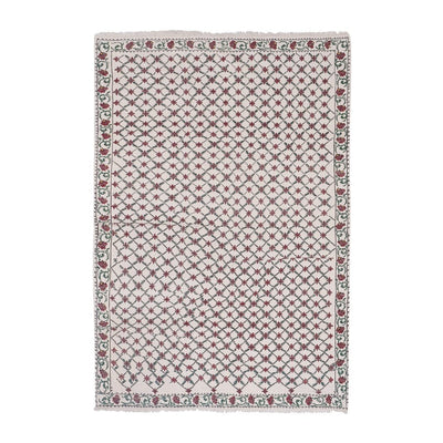 Vintage Wool Turkish Jajim Kilim Rug 5'5'' X 8'