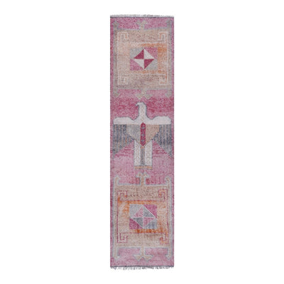 Vintage Faded Eagle Turkish Runner 2'9'' X 10'8''