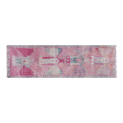 Vintage Pink Animal Turkish Runner 3'1'' X 9'10''