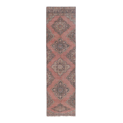 Vintage Turkish Hand-Knotted Runner 3'2'' X 11'11''