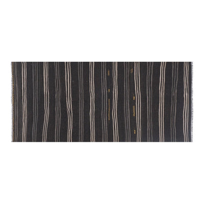 Handwoven Vintage Striped Turkish Kilim Rug 5'5'' X 11'8''