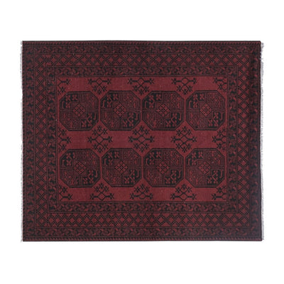 Vintage Turkish Afgan Rug 4'12'' X 5'11''