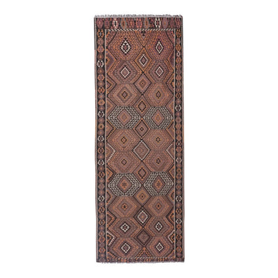 Vintage Pastel Turkish Kars Kilim Rug 4'4'' X 11'10'