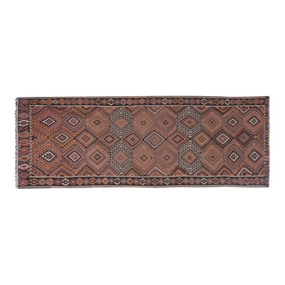 Vintage Pastel Turkish Kars Kilim Rug 4'4'' X 11'10'