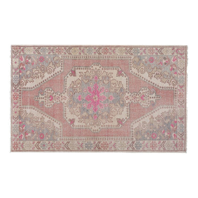 Vintage Faded Turkish Kemerhisar Rug 4'7'' X 7'5''