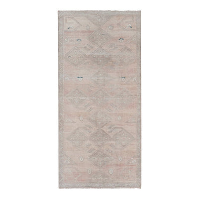 Vintage Faded Turkish Karapinar Rug 4'10'' X 10'6''