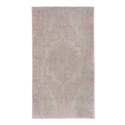 Small Turkish Oushak Kitchen Rug - Designer Carpet