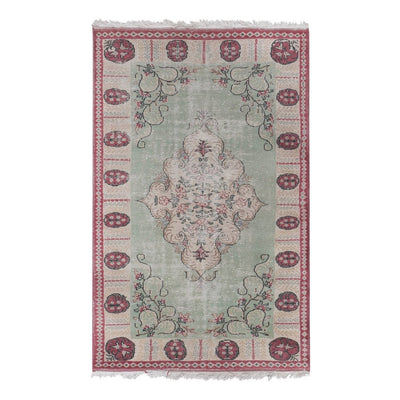 Vintage Distressed Turkish Oushak Rug 6'2'' X 9'6''