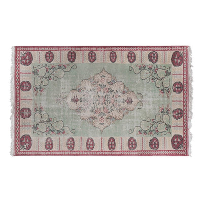 Vintage Distressed Turkish Oushak Rug 6'2'' X 9'6''