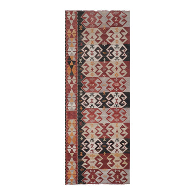 Minimalist Vintage Hemp Kilim Rug - Organic Turkish Rug
