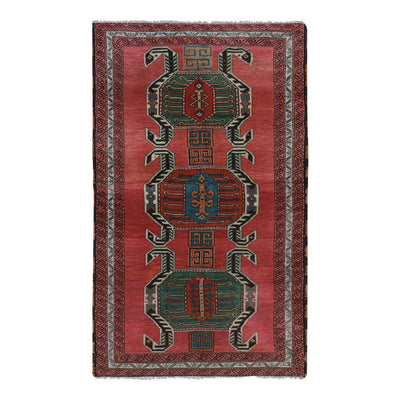 1960s Vintage Wool Rug 3'11'' X 6'6''