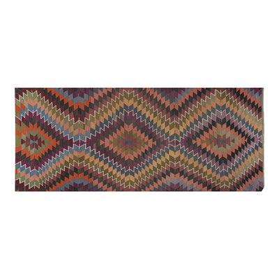Vintage Diamond Turkish Kilim Rug - Organic Wool Kilim Rug