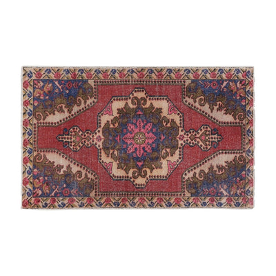 Mid 20th Century Vintage Turkish Oushak Rug 4'5'' X 7'3''