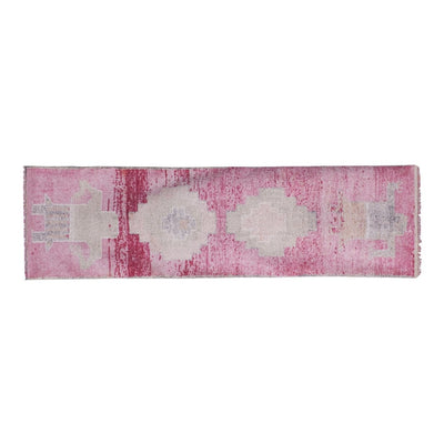 Vintage Pink Turkish Herki Rug 2'12'' X 9'10''