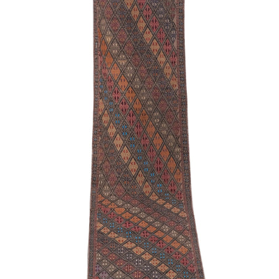 Mid Century Jajim Turkish Kilim Rug