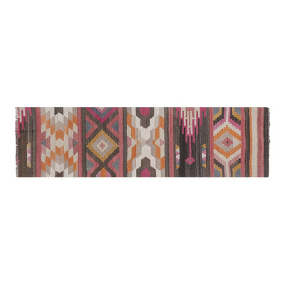 1970s Vintage Hand Loom Turkish Kilim Runner Rug 2'7'' X 8'12''