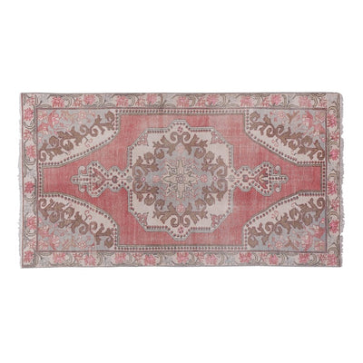 1960s Vintage Turkish Hand-Knotted Area Rug 4'5'' X 7'11''