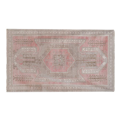 Vintage Turkish Oushak Wool Area Rug 4'11'' X 8'2''