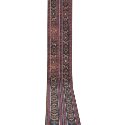 Vintage Turkish Oushak Runner Rug 1'7'' X 18'1''