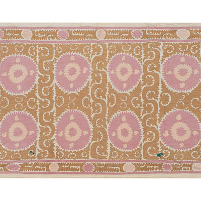 Handmade Suzani Wall Hanging, Embroidery Central Asian Bed Cover, Uzbek Tapestry 7'5'' x 11'10''