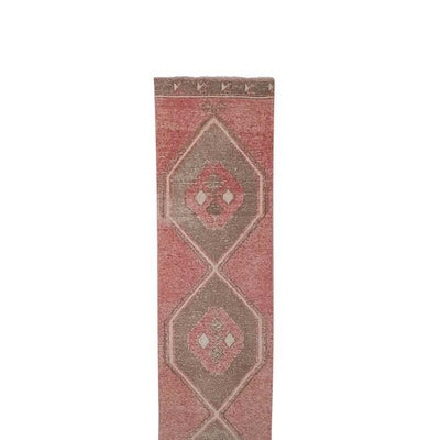 Vintage Turkish Oushak Runner - Long Hallway Runner 2'12" X 30'10"