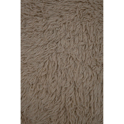 Vintage Natural Wool Turkish Tulu Rug 5'6" X 6'11"