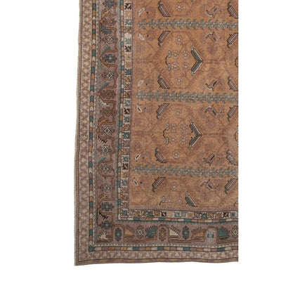 Vintage Oversize Turkish Oushak Rug With Floral Border 7'11'' X 11'1''