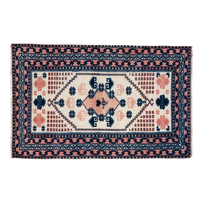 Vintage Turkish Yagcibedir Rug 3'6" X 5'6"