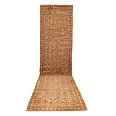 Oversized Boho Chic Vintage Turkish Oushak Extra Long Wide Runner 4'8'' X 18'3''