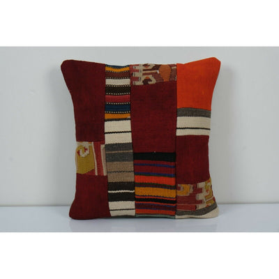 18" x 20" Carpet Pillow, Bohemian Kilim Lumbar