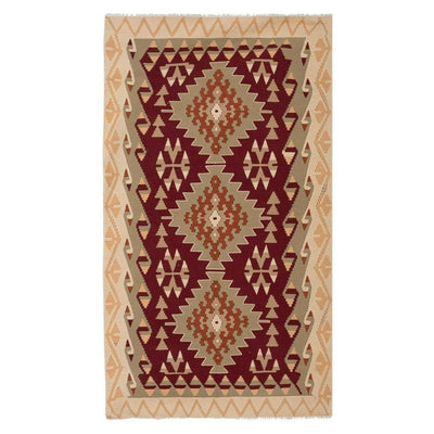 Vintage Turkish Kayseri Kilim Rug 4' X 7'5"