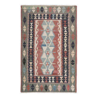 Colorful Turkish Kayseri Kilim Rug, Organic Anatolian Designer Carpet