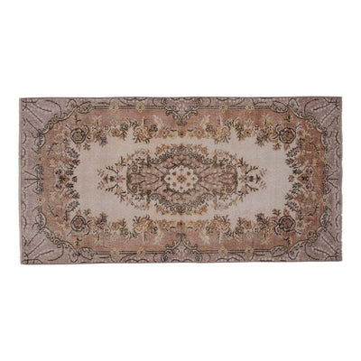 Early 20th Century Sparta Rug - Wool Low Pile Boho Carpet 3'8'' X 7'1''