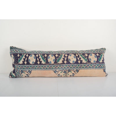 Decorative Turkish Long Cushion Cover, Faded Bedroom Hippie Oushak Cushion