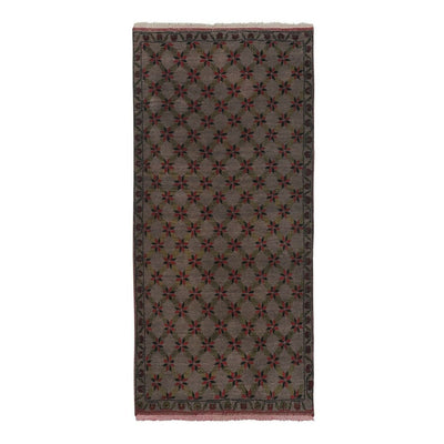 Angora Wool Medium Sized Mocha Color Turkish Shaggy Rug 3.8 x 8 Ft