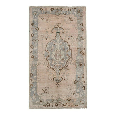 Antique Hand-Knotted Anatolian Konya Karapinar Rug 5'1" X 8'4"
